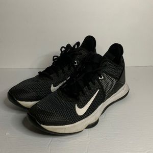 Black, white and gray Lebron Witness 4 size 9.5 men’s